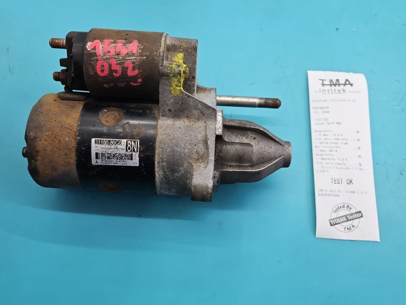 TEST Rozrusznik Suzuki Swift Mk6 1.3 16V 31100-86G00, M002T46781ZE