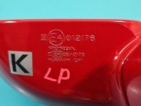 Lusterko lewe pin Honda Jazz II HB czerwony 5d europa