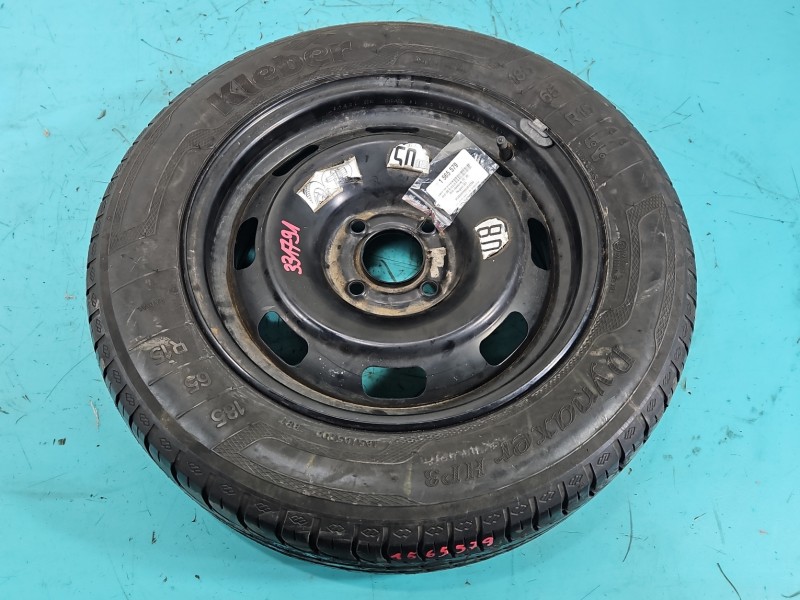 Koło zapasowe 15" dojazdowe dojazdówka Peugeot 301 Rozstaw śrub: 4x108, Kleber, 185 mm, Profil opony: 65, Kod producenta:...