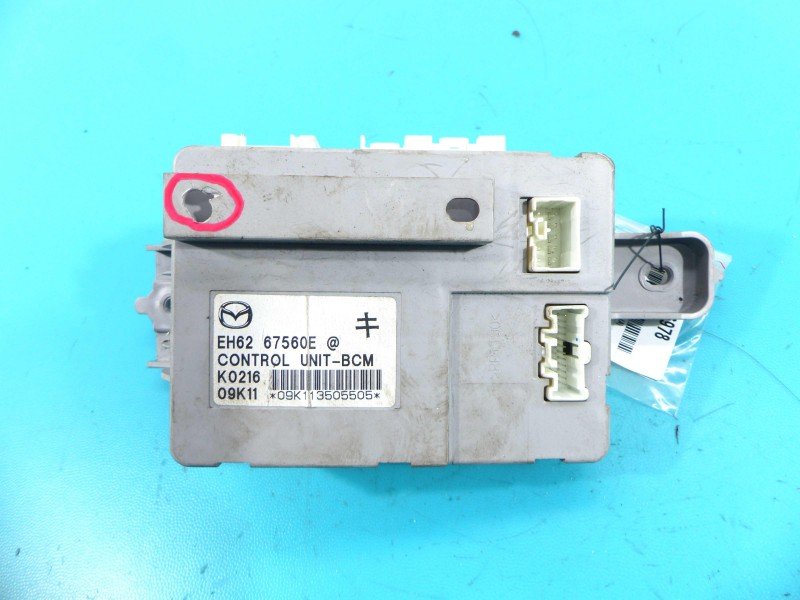 Sterownik moduł Europejska, BCM / USZKODZENIE NA OBUDOWIE Mazda Cx-7 EH6267560E