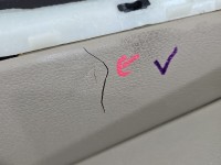 Tapicerka drzwi przód lewa boczek Mercedes GL II X166