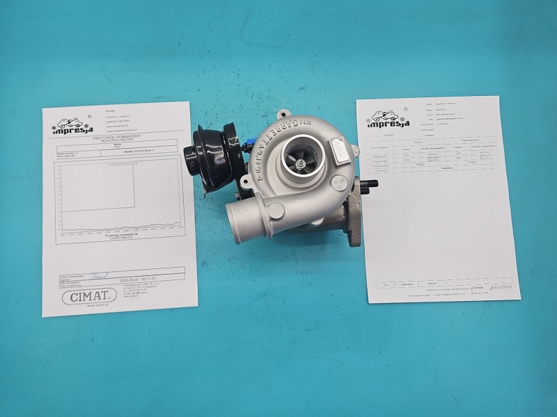 Turbosprężarka Regenerowana Toyota Rav4 II 00- 2.0 D4D 1CDFTV 116KM 721164-12, HA2641J, 17201-27040