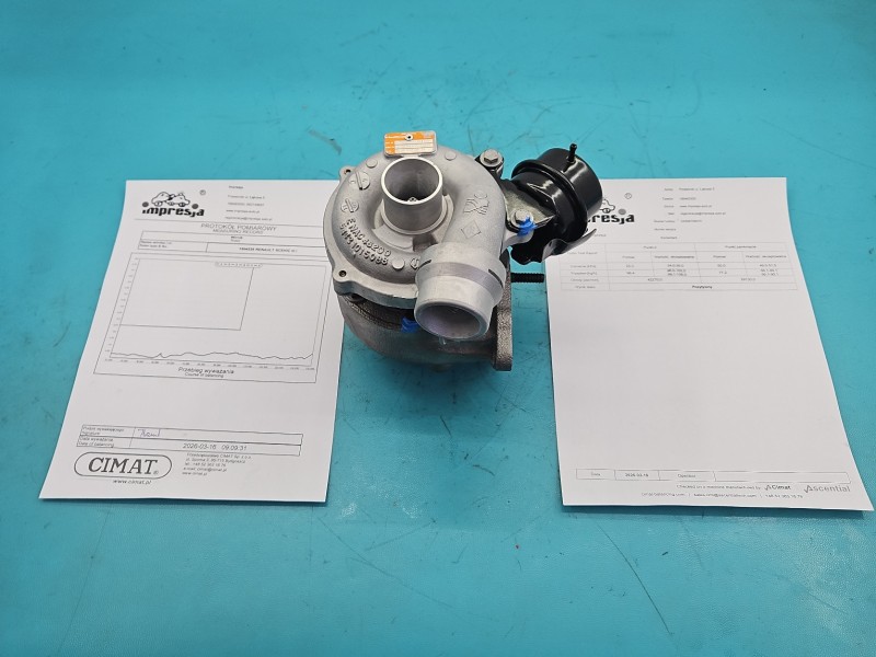 Turbosprężarka Regenerowana Renault Scenic III 54399700070, 625683H82303720, LL5016465500619 1.5 dci 106KM
