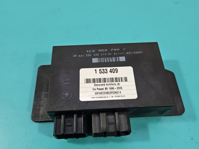Sterownik moduł komfortu Vw Passat B5 1C0959799B Volkswagen