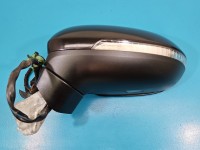 Lusterko lewe Vw Passat B8 9pin. Rysy na obudowie CZARNY LC9X europa