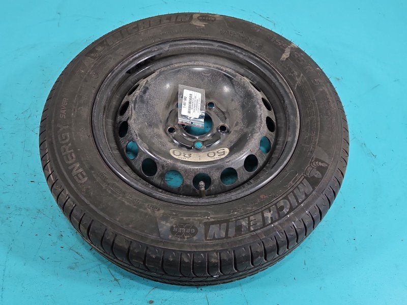 Koło zapasowe 15" dojazdowe dojazdówka Renault Megane IV 5x114.3, Michelin, 195 mm, Profil opony: 65, MICHELIN 195/65/R15, IV Koło zapasowe 15" dojazdowe dojazdówka Renault Megane IV 5x114.3, Michelin, 195 mm, Profil opony: 65, MICHELIN 195/65/R15, IV