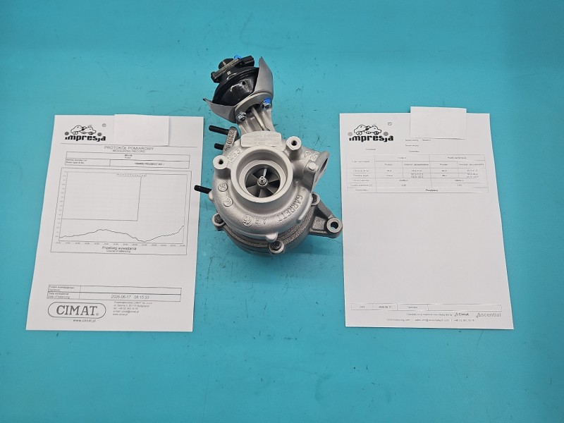 Turbosprężarka Regenerowana Peugeot 807 2.0 hdi 136KM 760220-3, GT1749V, 9682778880