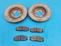 Tarcze hamulcowe przód klocki Hyundai Santa Fe I 2.4 16V średnica 294mm, grubość 25mm,plus klocki Bosch