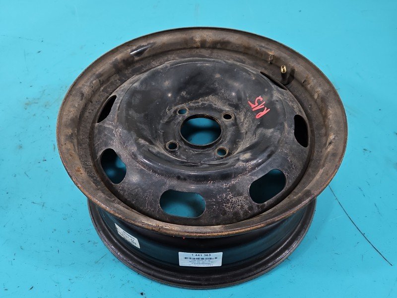 Felga stalowa 15" Peugeot 308 I Szerokość felgi: 6.0", Rozstaw śrub: 4x108, PEUGEOT, R15 4X108 6J