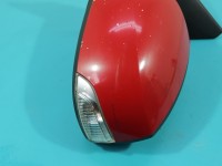 Lusterko lewe Renault Megane III czerwony, malowana, elektryczny, Europejska, Kod lakieru: DV727, rysy, odpryski, 9pin...