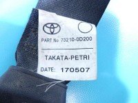 Pas bezpieczeństwa przód prawy pasażera Toyota Yaris II 73210-0D200