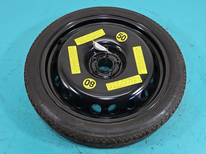 Koło zapasowe dojazdowe dojazdówka AUDI A6 C7 Średnica felgi: 20", Rozstaw śrub: 5x112, Continental, 145 mm, Profil opony:...