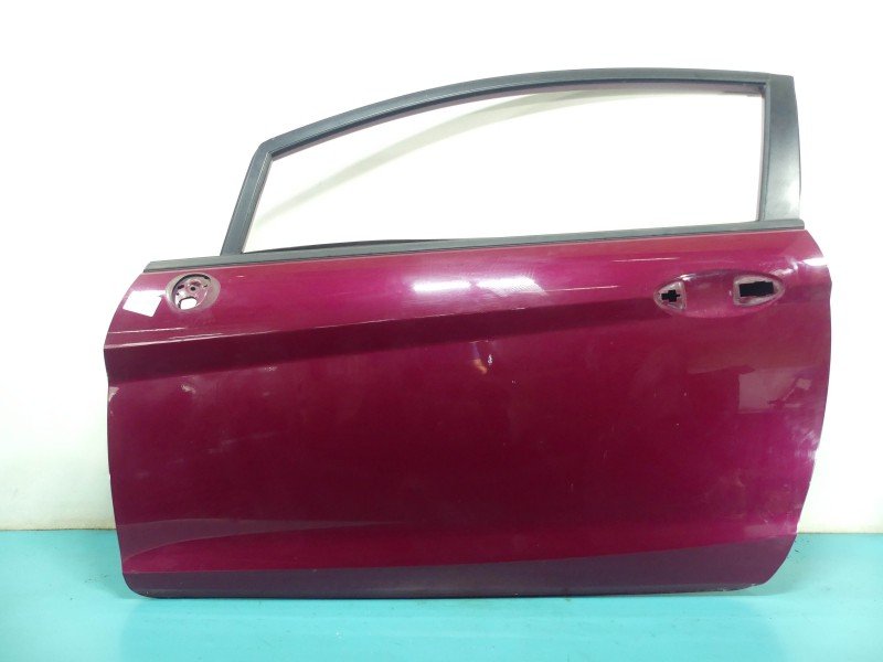 DRZWI PRZÓD LEWE KIEROWCY Ford Fiesta Mk7 3d bordowy M9