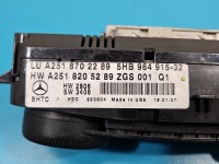 Konsola panel nawiewu Mercedes ML W164 A2518702289