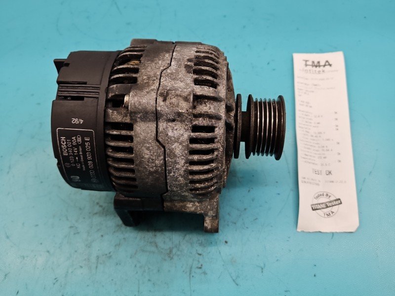 TEST Alternator Audi 80 B4 0123340001, 028903025E 1.9 tdi