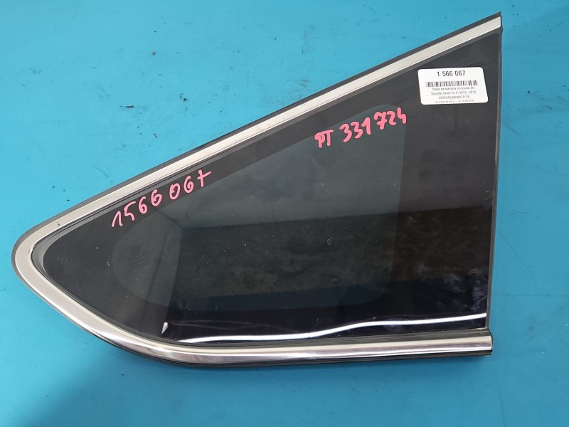 Szyba karoseryjna tył prawa Hyundai Santa Fe III 12–18 HB