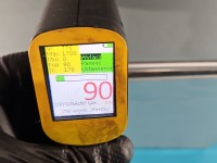 Drzwi tył lewe Mercedes W211 sedan 4d srebrny 744