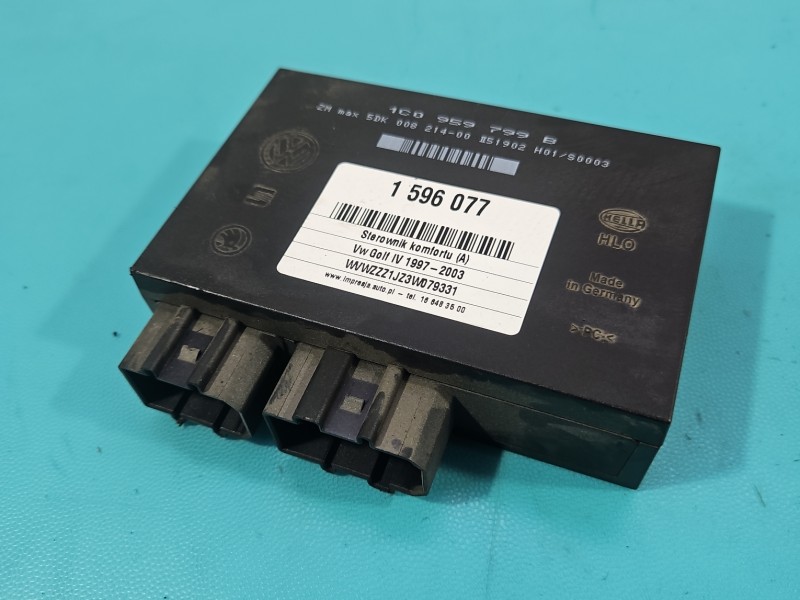 Sterownik moduł komfortu Vw Golf IV 1C0959799B Pęknięta obudowa