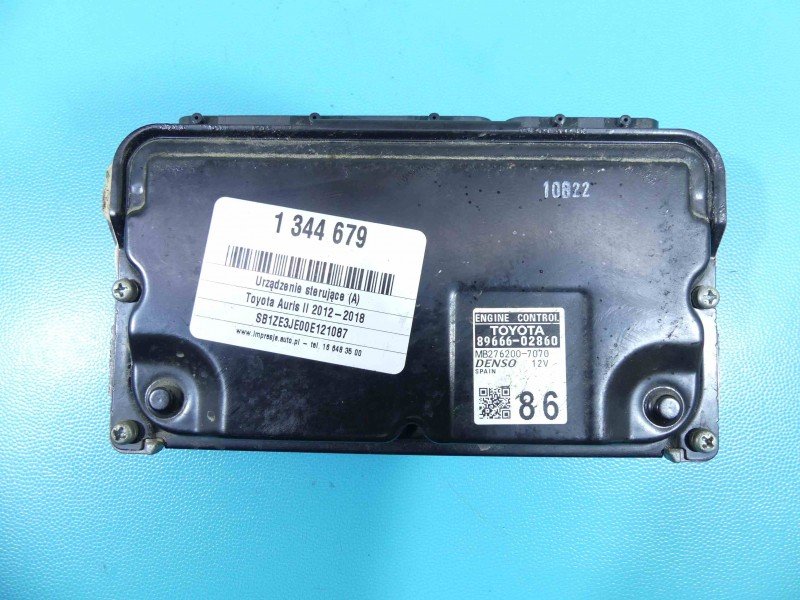 Komputer Sterownik silnika Toyota Auris II 89666-02860, 76200-7070 1.6 16V