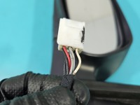 Lusterko lewe Toyota Corolla E12 elektryczny, Europejska, Kod lakieru: 199, rysy na szkle I obudowie. 6 przewodów 5 pin europa