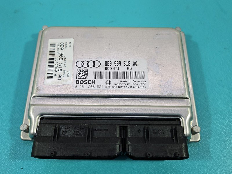 Komputer Sterownik silnika 8E0909518AQ, 0261208524 Audi A4 B7 1.8 T (BFB)