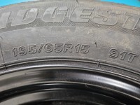 Koło zapasowe 15" dojazdowe dojazdówka Renault Scenic III 5x114.3, Bridgestone, 195 mm, Profil opony: 65, Waga produktu z...
