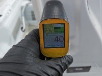 Próg prawy SŁUPEK ŚRODKOWY B Skoda Octavia III HB 5d biały LF9E