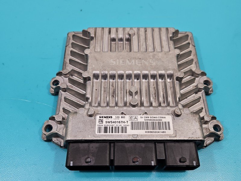 Komputer Sterownik silnika 5WS40167H-T, 9658345080 Peugeot 407 2.0 HDI