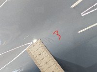 Błotnik przód lewy Citroen C4 Grand Picasso II 13-22 błękitny EHHC