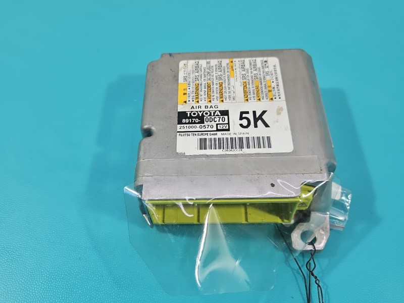 Sterownik poduszek airbag Toyota Yaris III 89170-0DC70, 251000-0570