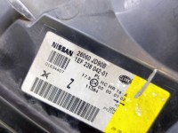 Reflektor lewy lampa przód Nissan Qashqai I J10 06-13 EUROPA 1EF238042-01, 26060JD90B