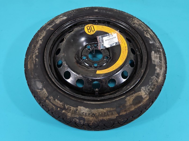 Koło zapasowe 15" dojazdowe dojazdówka Alfa romeo 147 Rozstaw śrub: 5x98, Continental, 125 mm, Profil opony: 80, ET 35 R15... Koło zapasowe 15" dojazdowe dojazdówka Alfa romeo 147 Rozstaw śrub: 5x98, Continental, 125 mm, Profil opony: 80, ET 35 R15...