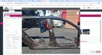 Próg prawy SŁUPEK ŚRODKOWY B Skoda Superb III kombi 5d brązowy LF8V