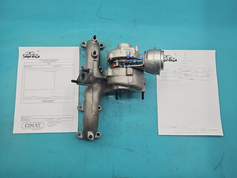 Turbosprężarka Regenerowana Vw Golf IV 1.9 TDI 90KM 454232-3, GA3 038253019A, CD702904F