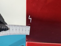 DRZWI PRZÓD PRAWE PASAŻERA Dacia Sandero I 08-12 5d bordowy TEB76