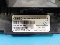 Konsola panel nawiewu Audi A3 8P 8P0820043E