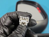 Lusterko lewe Citroen C-Crosser elektryczny, Europejska, Kod lakieru: W19, elektrycznie składane, 7 pin europa