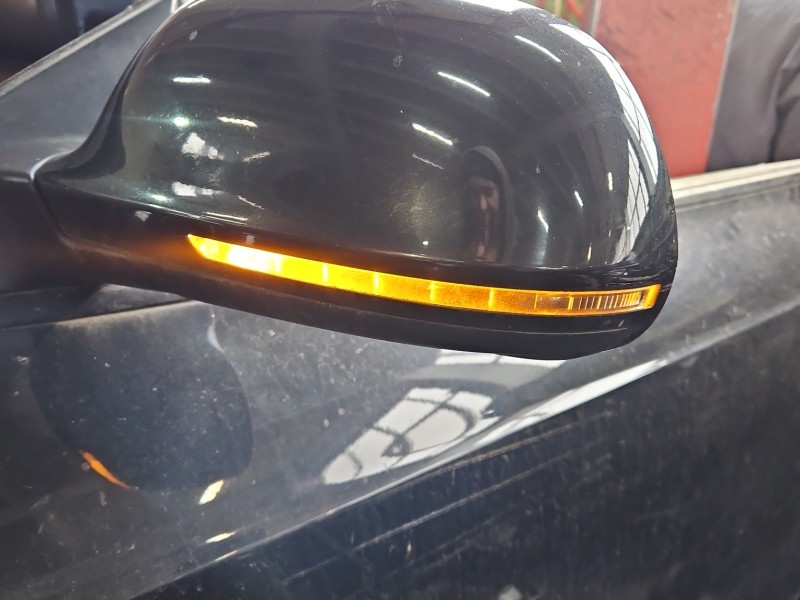 Lusterko lewe Audi A5 8T składane elektrycznie, 10 pin CZARNY LZ9Y coupe europa