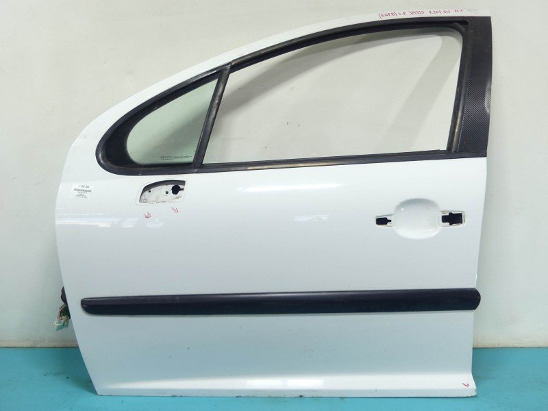 Drzwi przód lewe Peugeot 207 5d biały EWPB