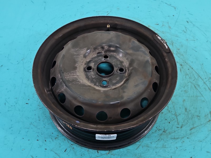 Felga stalowa 15" i20 III 2020- Szerokość felgi: 6.0", Rozstaw śrub: 4x100, Odsadzenie (ET): 47, Hyundai, 456456, R15 4X100...