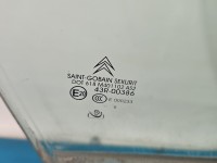 Szyba drzwi przód prawa pasażera Citroen C5 II X7 Podwójna 2009R sedan