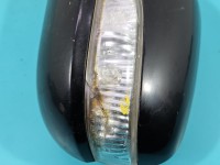 Lusterko lewe Honda Legend IV KB1 Pęknięty kierunkowskaz, składane elektrycznie, 14pin, ubytki lakieru CZARNE B92P europa