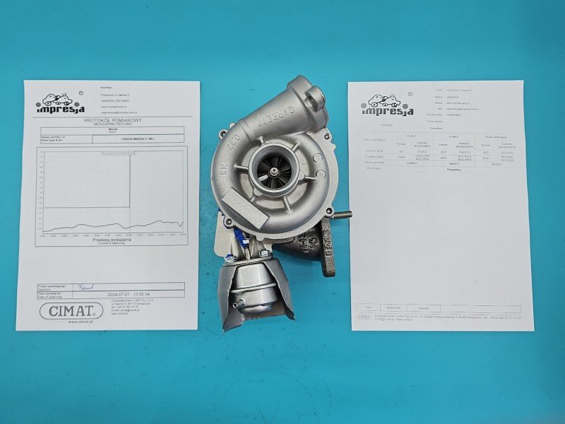 Turbosprężarka Regenerowana Mazda 3 I BK 753420-2, 9654128780, HC707976F 1.6 citd 109KM