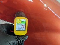 Błotnik przód prawy Dacia Sandero I 08-12 bordowy TEB76