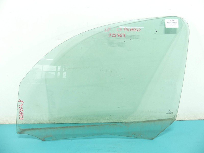 Szyba drzwi przód lewa Citroen C3 Picasso 08-17 HB