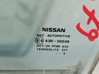 Szyba drzwi tył lewa Nissan Qashqai I J10 06-13 HB