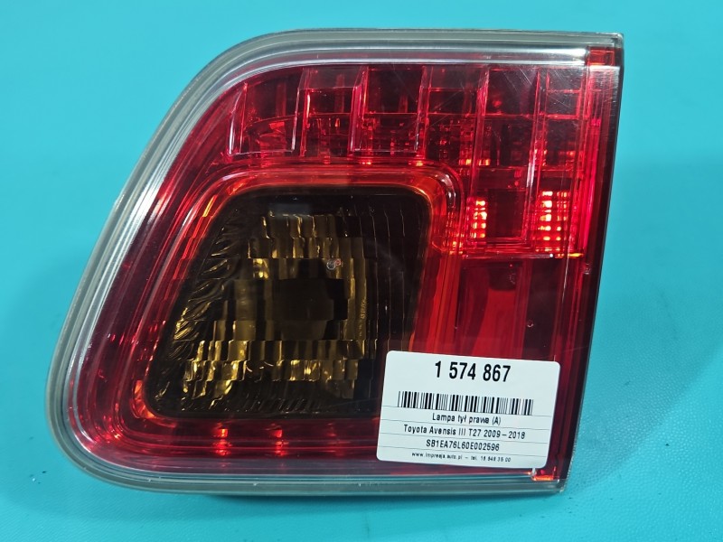 Lampa tył prawa klapy Toyota Avensis III T27 kombi EUROPA