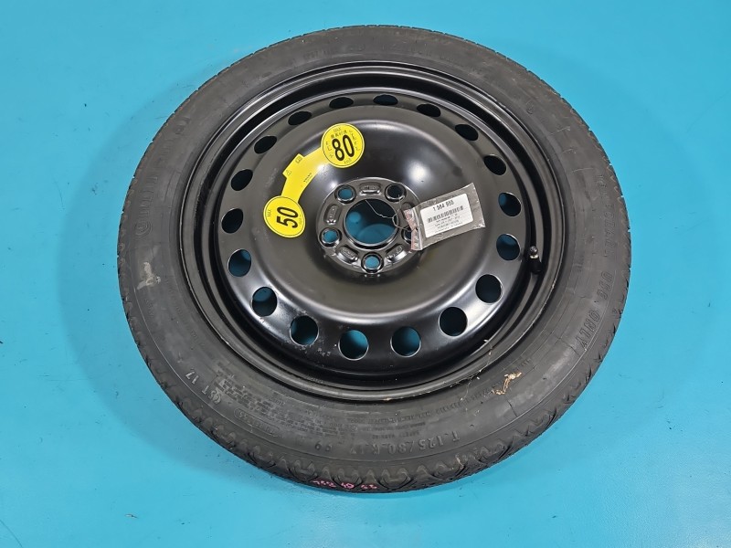 Koło zapasowe 17" dojazdowe dojazdówka VOLVO V70 III Rozstaw śrub: 5x108, Continental, Waga produktu z opakowaniem...