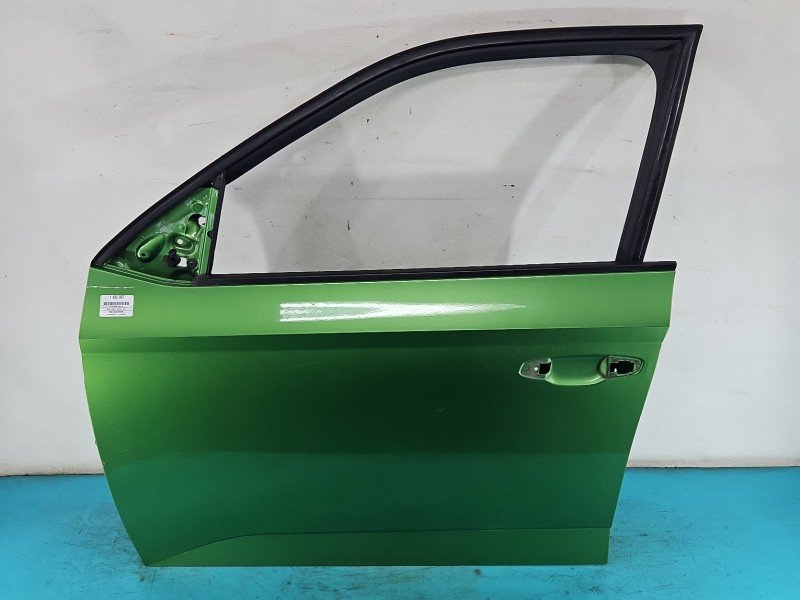 DRZWI PRZÓD LEWE KIEROWCY Skoda Fabia III 5d zielony LF6Z