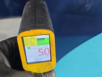 Drzwi tył lewe Ford Fiesta Mk6 HB 5d granatowy